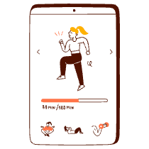 Fitness App 2 Illustration from Manchester Set