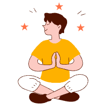 Meditation Illustration from Manchester Set