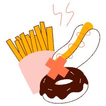 No Junkfood Illustration from Manchester Set