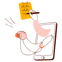 Online Consultation Illustration from Manchester Set