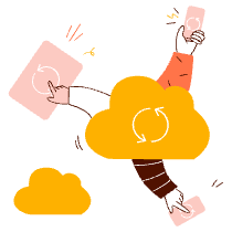 Cloud Sync Illustration from Manchester Set