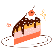 Cake Illustration from Manchester Set