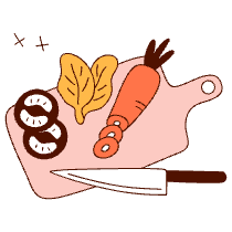 Chopping Board Illustration from Manchester Set
