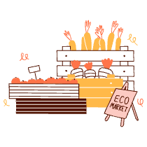 Eco Market 2 Illustration from Manchester Set