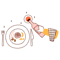 Fine Dining 2 Illustration from Manchester Set