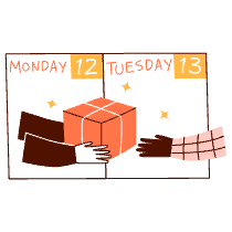 Same Day Delivery Illustration from Manchester Set