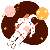 Astronaut Illustration from Manchester Set