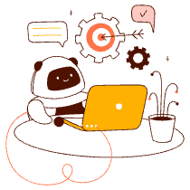 Robot On Laptop Illustration from Manchester Set