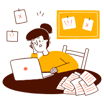 Overworked Employee - Home Illustration from Manchester Set