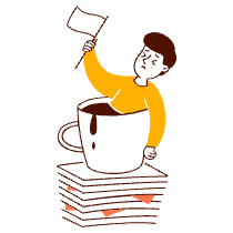 Overworked Employee  Illustration from Manchester Set