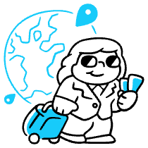 Business Trip Illustration from Manila Set