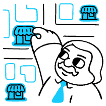 Strategy Market Expansion Illustration from Manila Set
