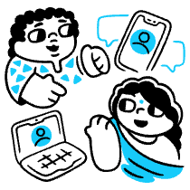 Multilingual Communication Illustration from Manila Set