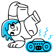 Boombox 1 Illustration from Manila Set