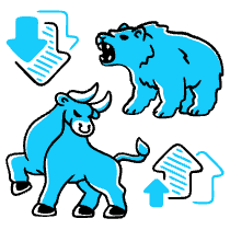 BullvsBear Illustration from Manila Set
