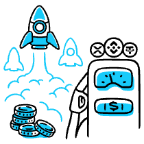 Gas Fees Altcoins Illustration from Manila Set