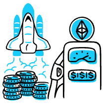 Gas Fees Ethereum Illustration from Manila Set