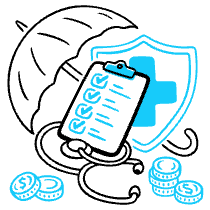 Insurance Health Illustration from Manila Set