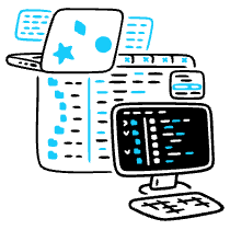 Team Coding Illustration from Manila Set