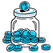 Saving Money 2 Illustration from Manila Set