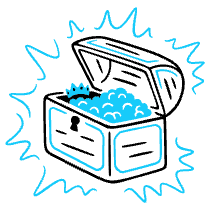 Treasure Chest Illustration from Manila Set