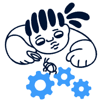 Fixing Bugs Illustration from Free illustrations Set