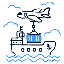 Shipping Illustration from Free illustrations Set
