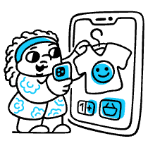 Online Shopping Illustration from Manila Set