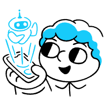Virtual Assistant Illustration from Manila Set