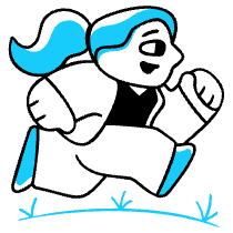 Rushing Illustration from Manila Set