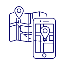 Gps Direction Illustration from UX Line Set
