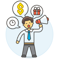 Advertise Announce 1 Illustration from UX Colors Set