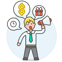 Advertise Announce 2 Illustration from UX Colors Set