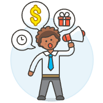 Advertise Announce 3 Illustration from UX Colors Set