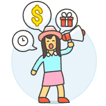 Advertise Announce 6 Illustration from UX Colors Set