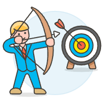 Aiming Target 1 Illustration from UX Colors Set