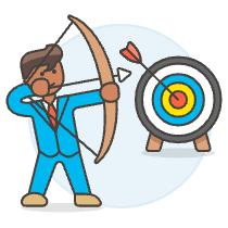Aiming Target 2 Illustration from UX Colors Set