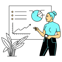 Marketer Giving A Keynote Illustration from London Set