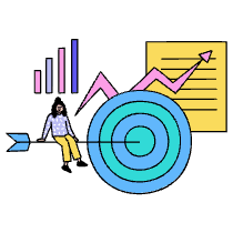 Marketing Target Illustration from Dhaka Set