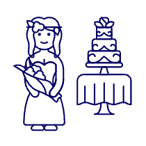 Bride Wedding 1 Illustration from UX Line Set