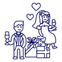 Wedding Celebration 1 Illustration from UX Line Set