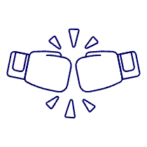 Boxing Competition Illustration from UX Line Set