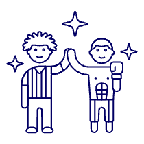 Boxing Winner 1 Illustration from UX Line Set