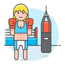 Sports Boxing 4 Illustration from UX Colors Set