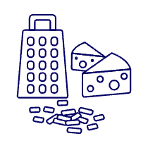 Shredded Cheese 2 Illustration from UX Line Set