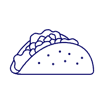 Taco Illustration from UX Line Set