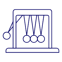 Newton Cradle Illustration from UX Line Set