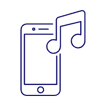 Audio Player Illustration from UX Line Set