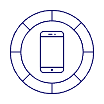 Color Phone Illustration from UX Line Set