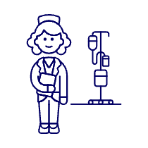 Nurse Care 2 Illustration from UX Line Set